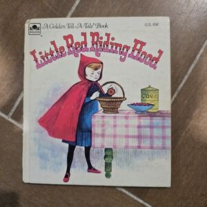 Vintage A Golden Tell A Tale Book - Little Red Riding Hood